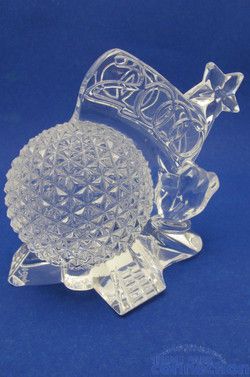  2000 Waterford Crystal Epcot Spaceship Earth Mickey Wand Figure