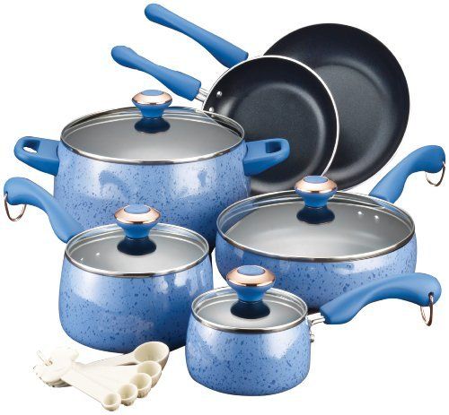 Paula Deen 10419 Signature 15pc Porcelain Set Blueb