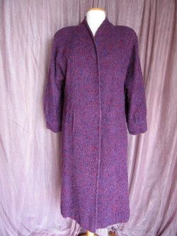 Elisabeth Jonsson Brown Weaver Artisan Handwoven Coat S