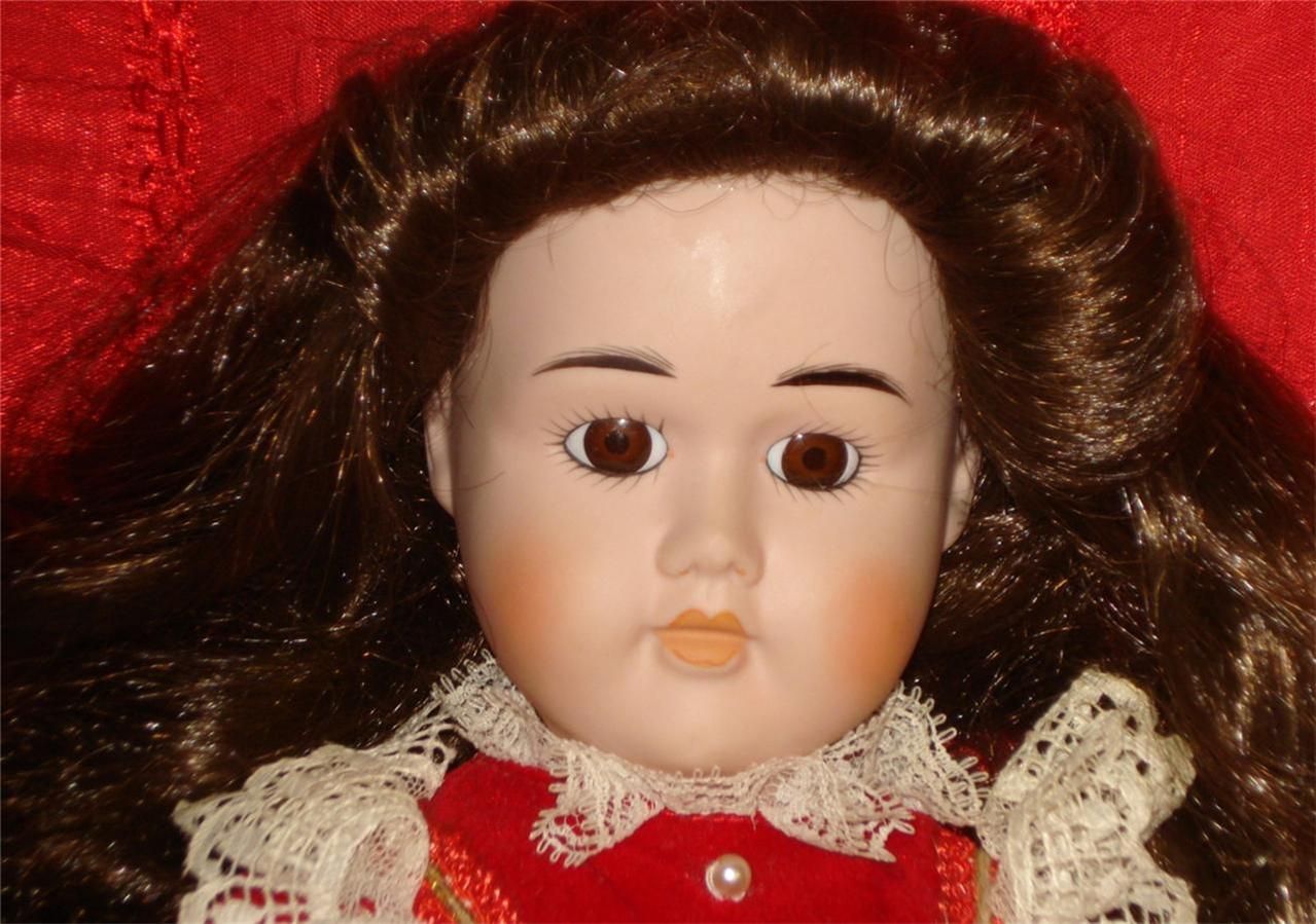 DOLL ELIZABETH LADY IN RED ADD CHRISTMAS CHEER by j h HAUNTED