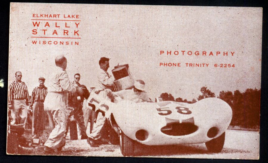  Business Card Elkhart Lake Road America Wally Stark