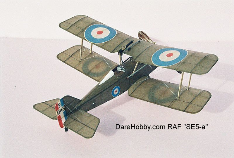 Dare Design RAF SE5 A RC Flying Model Airplane Kit