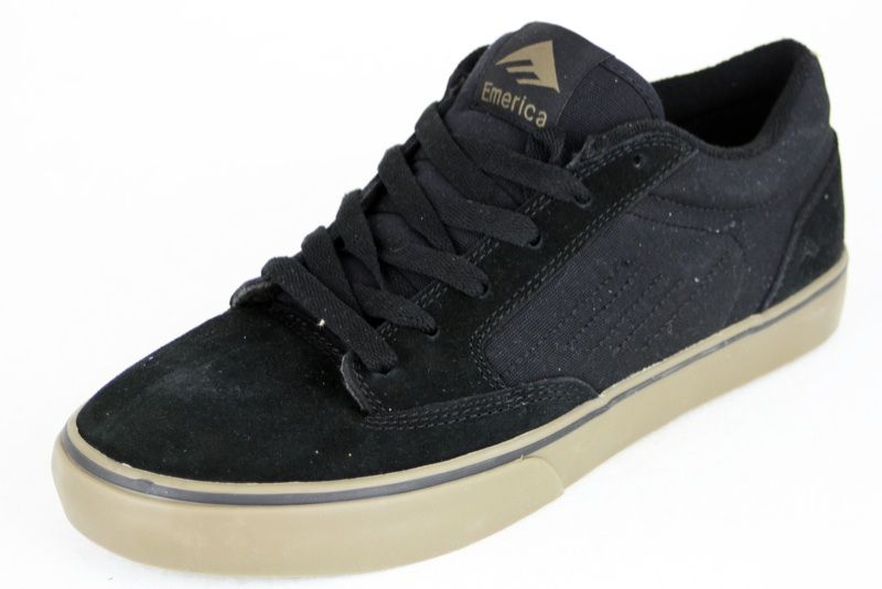 emerica mens jinx shoes size 9 black gum