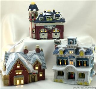 Sciola 1993 Seymour Mann Porcelain Victorian Xmas Village Building