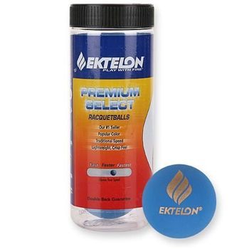 Ektelon Premium Select Racquetballs Blue 3 Ball Can