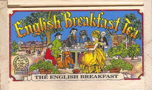 English Breakfast Tea 25 Bags Decorative Wooden Box
