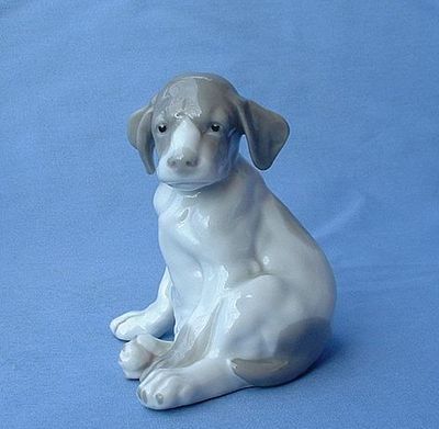 vintage Heubach Germany pointer setter spaniel puppy 5 mint