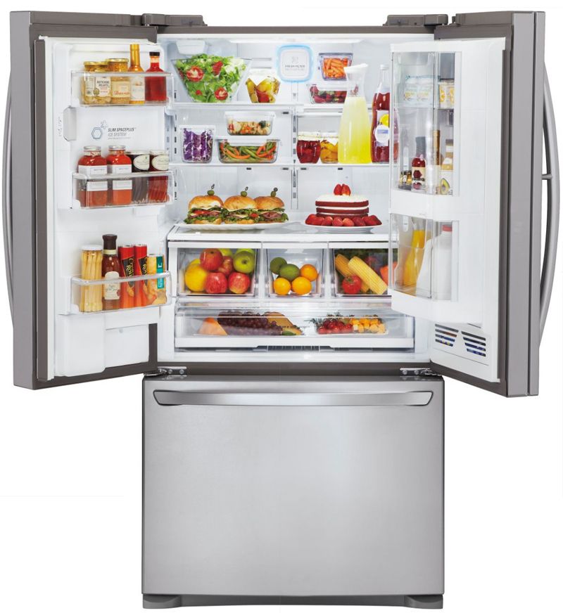 LG 30.5 Cu.Ft. French Door Refrigerator Door in Door Stainless