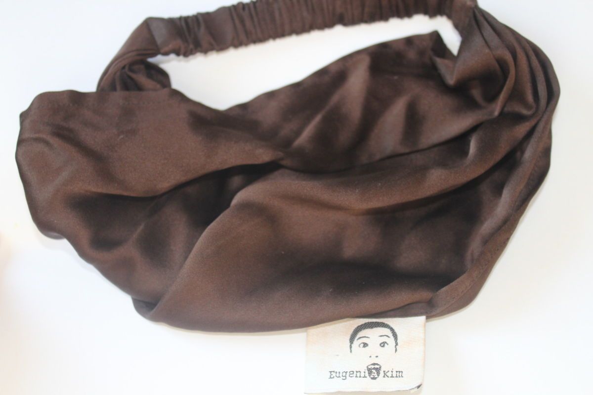  Eugenia Kim Brown Silk Stretchy Headband