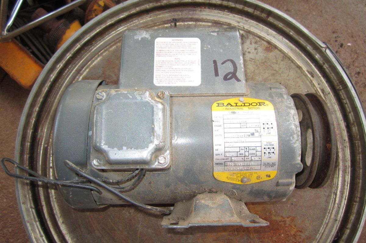 ELECTRIC MOTOR BALDOR in 1 HP   5 HP