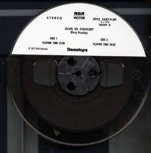 elvis in concert reel to reel 7 1 2 ips vg+