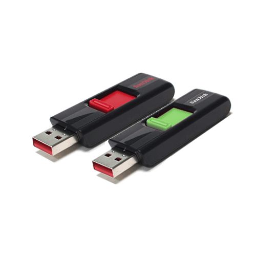 8GB = 16GB Sandisk Cruzer USB 2.0 Flash Pen Drive Red Green