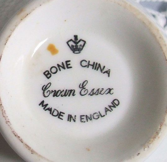 This quality, Crown Essex, bone china teacup is from an Estate sale