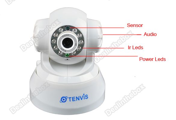 Wireless Webcam IP Cameras Vision WiFi Cam Audio White