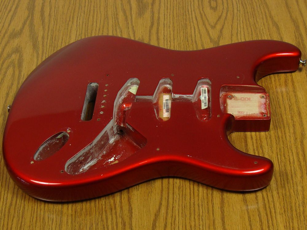 2006 USA Fender Stratocaster Eric Johnson Strat Body Candy Apple Red $