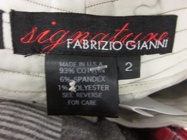 fabrizio gianni signature beige pinstriped slacks 2