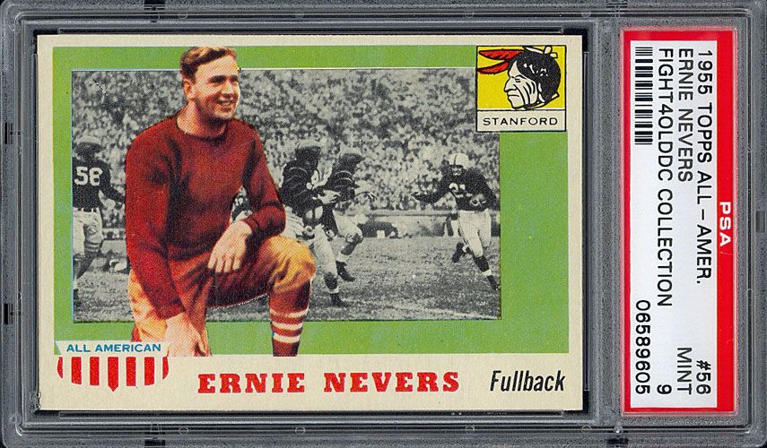 1955 Topps All American 56 Ernie Nevers RC HOFer PSA 9 Mint Only One