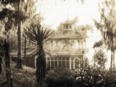 H828 RPPC c1918 PATH WALK PERGOLA Fairhope, AL 1 1/2 hour steamer to