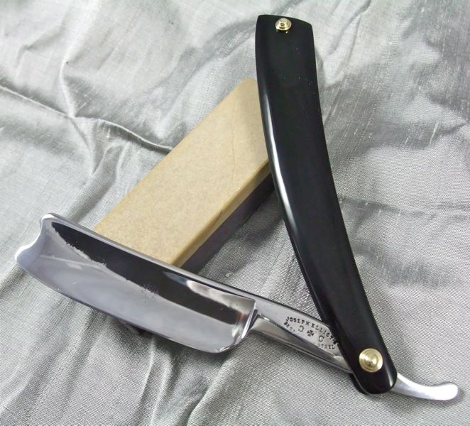 Joseph Elliot Heavy 7/8 Horn Scales Cut Throat Straight Razor   Shave