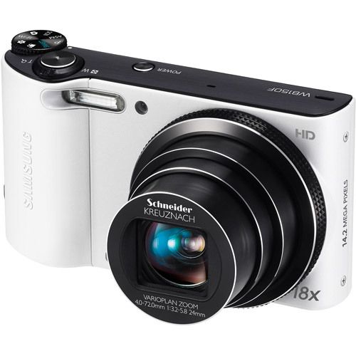 samsung wb150f 14 mp 18x wi fi digital camera white