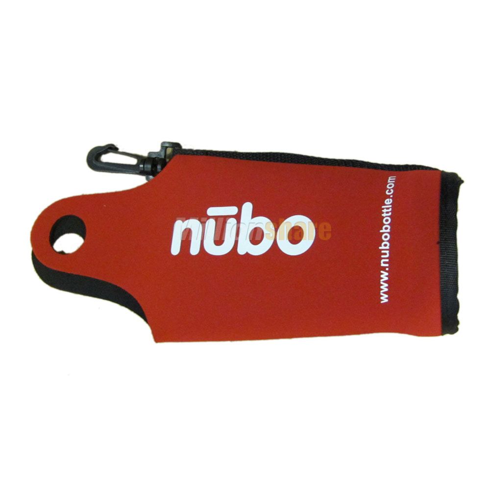 nubo water bottle with filter red