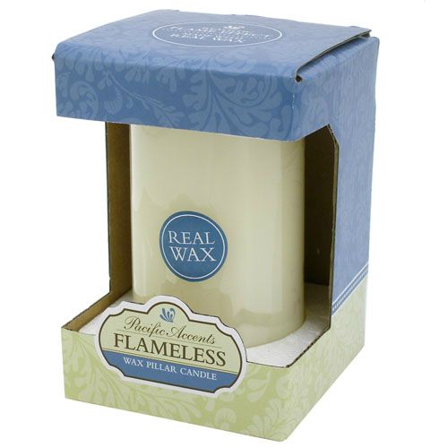 flameless 3 x 5 pillar candle wax with timer