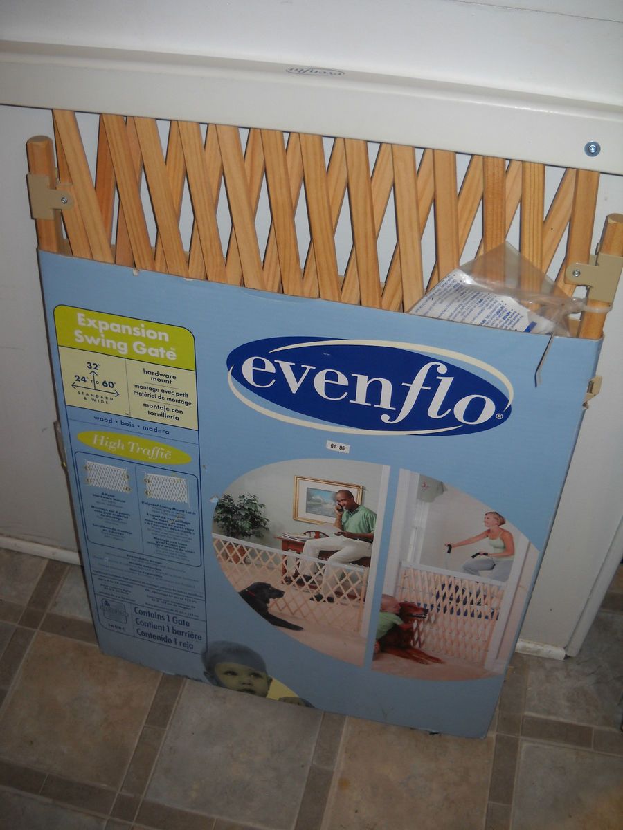 EVENFLO EXPANSION SWING SAFETY GATE 24 60 X 32 TALL FOR BABY, KIDS