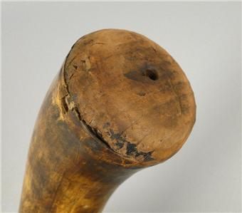 Vintage Powder Horn Flask Muzzleloader Rifle Antique Muzzleloading Gun