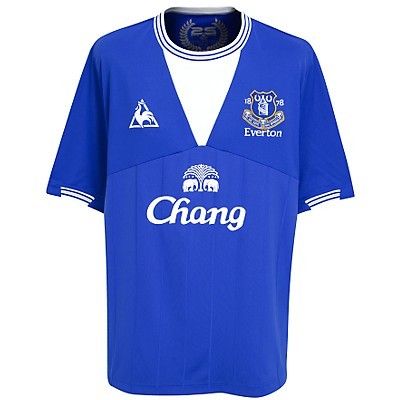 Authentic 2009 Everton Home Jersey XXL 2XL