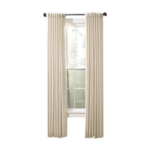 Allen Roth 42 x 84 Evington Faux Linen Back Tab Panel