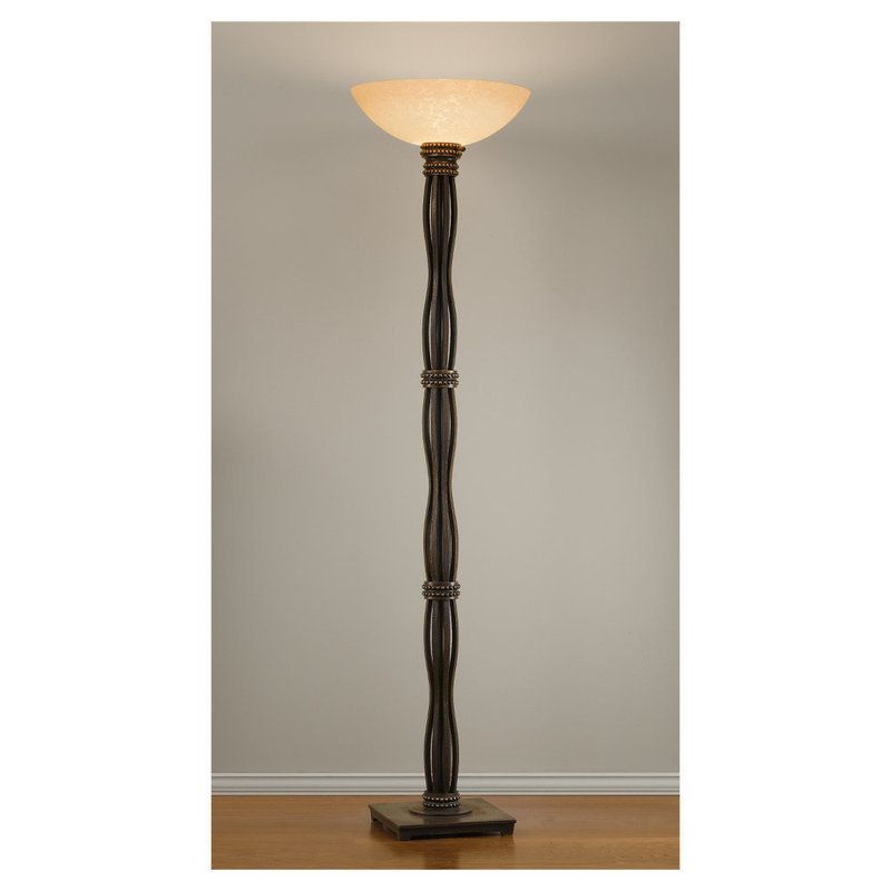 Murray Feiss T1186RT Russet Transitional Single Light Torchiere Floor