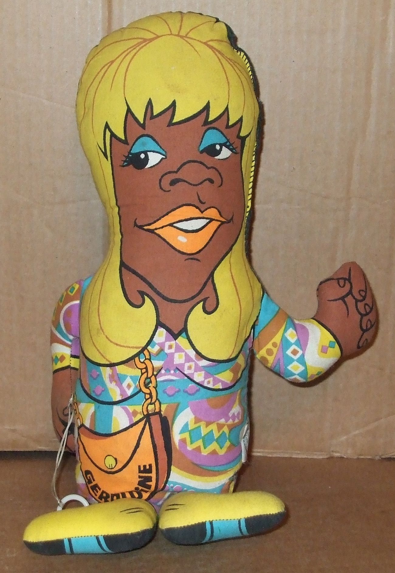 Vintage Mattel Talking Doll of Flip Wilson Geraldine not Talking 1970