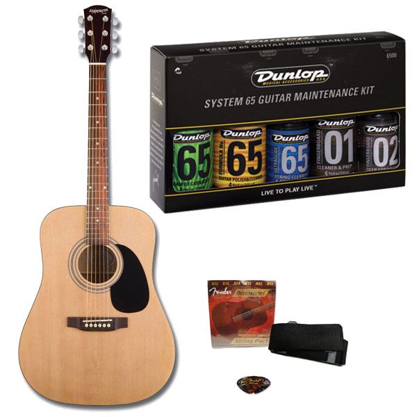 Fender Starcaster Acoustic Guitar Starter Pack w Maintenance Kit