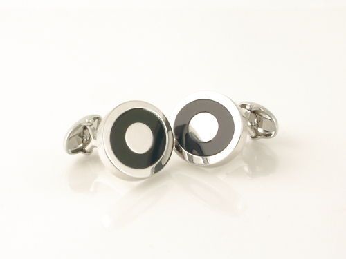 Destiny Black ONYX oval Cufflinks by Ian Flaherty