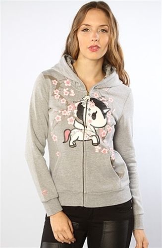 Karmaloop Tokidoki The Domo Unicorno Zip Hoody Heather Gray