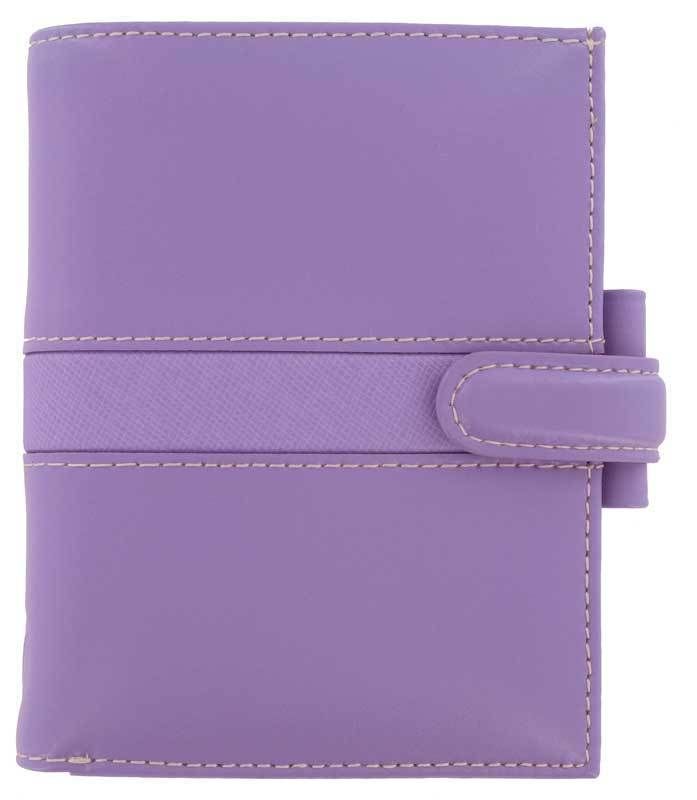 FILOFAX PIAZZA MINI LEATHER ORGANIZER DAY PLANNER AGENDA DIARY VIOLET