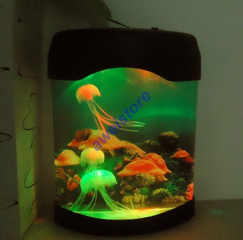  Colorful LED Light Electronic Toys Jellyfish Aquarium Fish Tank