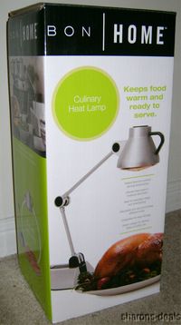  Home HL100SV Culinary Infrared Heat Lamp Keeps Food Warm Table Buffet