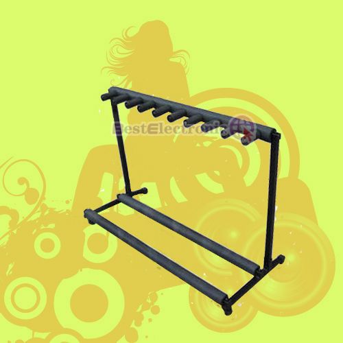  Folding Multiple Guitar Bass Holder Rack 9 Position Stand