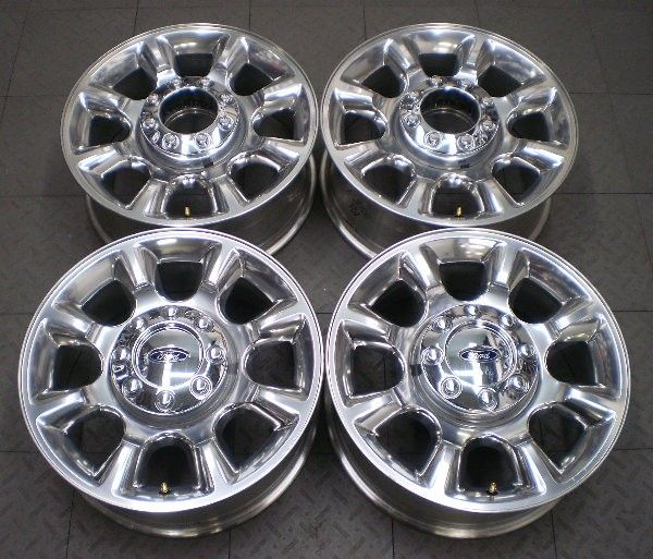 Full set of four (4) wheels from a used 2005 2012 Ford F250/F350