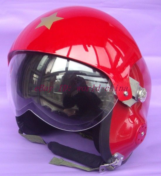 Red Fighter Pilot Helmet   Motorcycle Ski M L XL Air Force USAF Jet