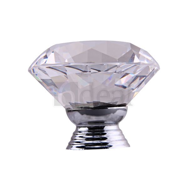  Style Crystal Glass Drawer Door Pull Kitchen Knob Handle