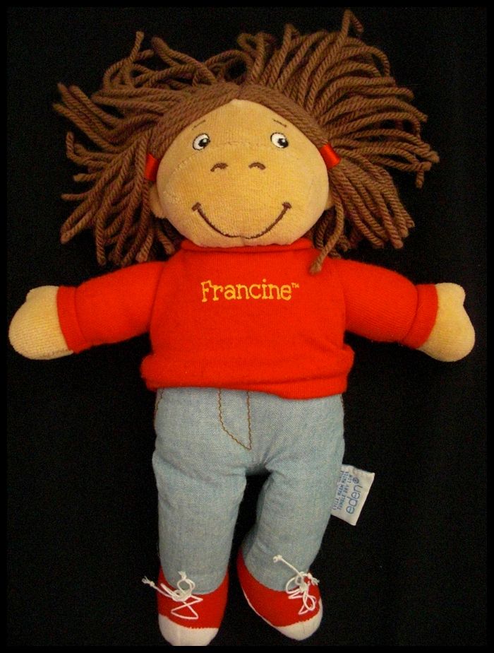 Francine 10 Plush Doll Eden Arthur Aardvark PBS 1998 Soft Stuffed Toy