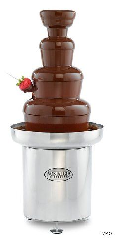 Nostalgia Stainless Steel Chocolate Fondue Fountain Commercial Brand