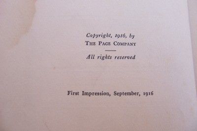 Very RARE True First Impression Annes Wedding 1916 Gene Pressler