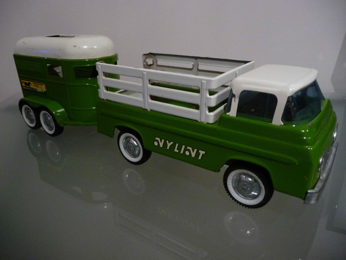 Nylint Ford Econoline Pickup Truck Horse Trailer 1960s
