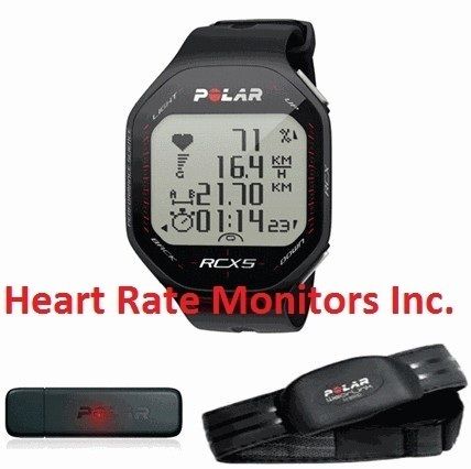  RCX5 BLACK Heart Rate Monitor Watch Fitness Reviews Exercise Wrist HRM