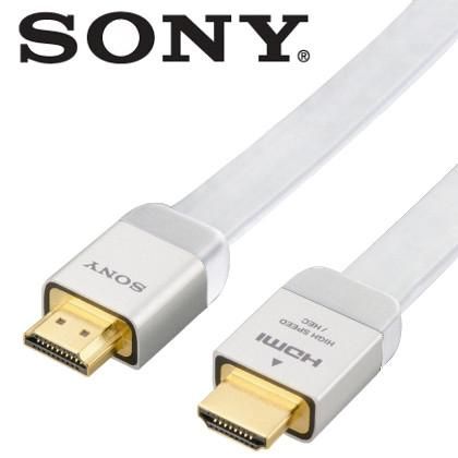 SONY HIGH SPEED HDMI 1.4 Version FLAT cable DLC HE20HF WHITE