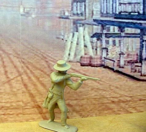 Tombstone The Bounty Hunter TSSD 54mm Marx 60mm Western Playset Comp