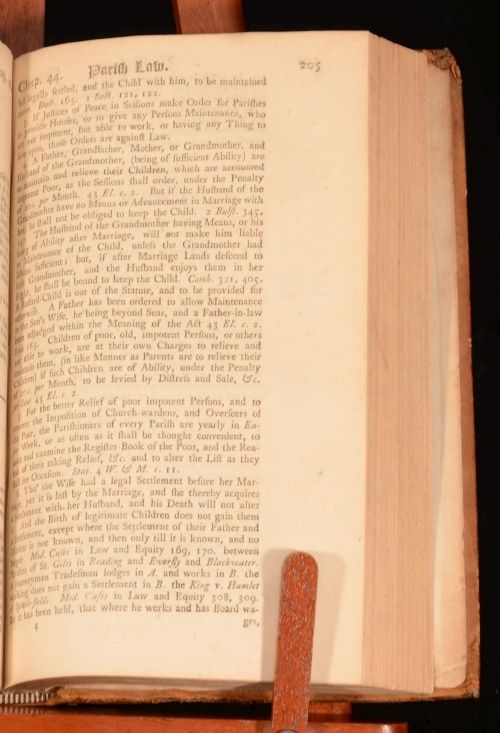 1743 Parish Law or A Guide to Justices of The Peace Joseph Shaw Scarce